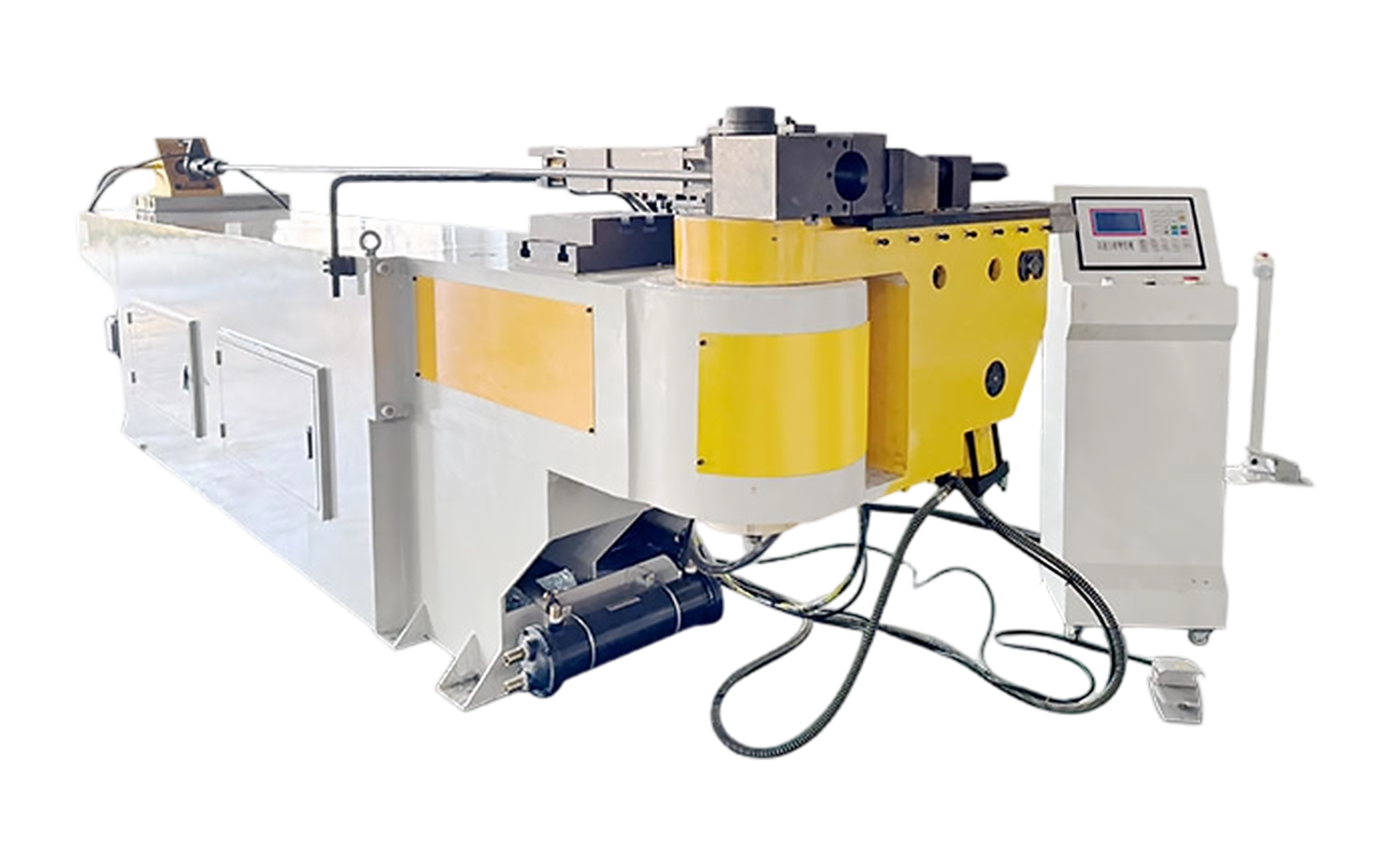Máquina dobradeira de tubo hidráulico série NC M com controle de mandril