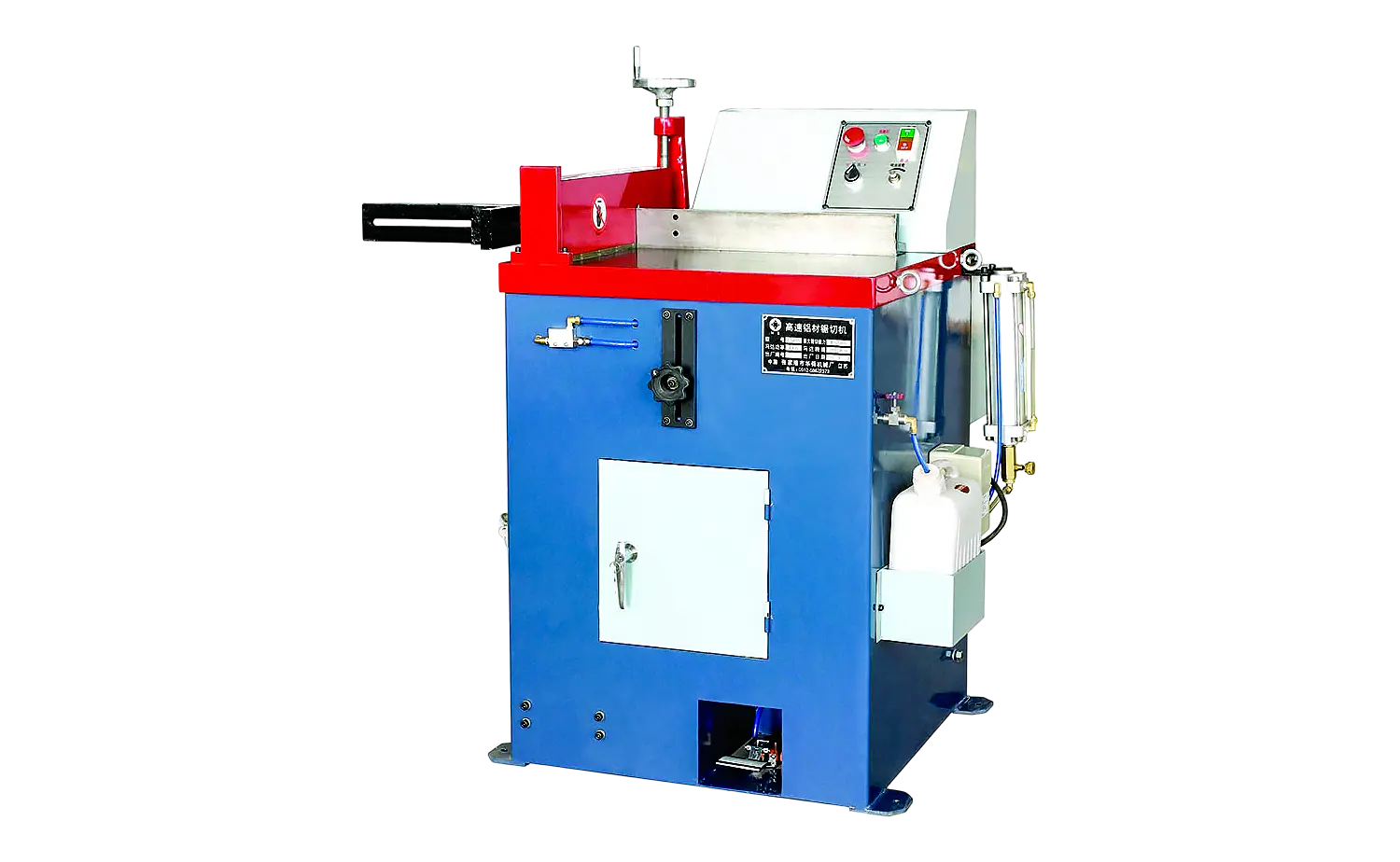 Máquina de corte semiautomática de alumínio ES455 com função de corte angular