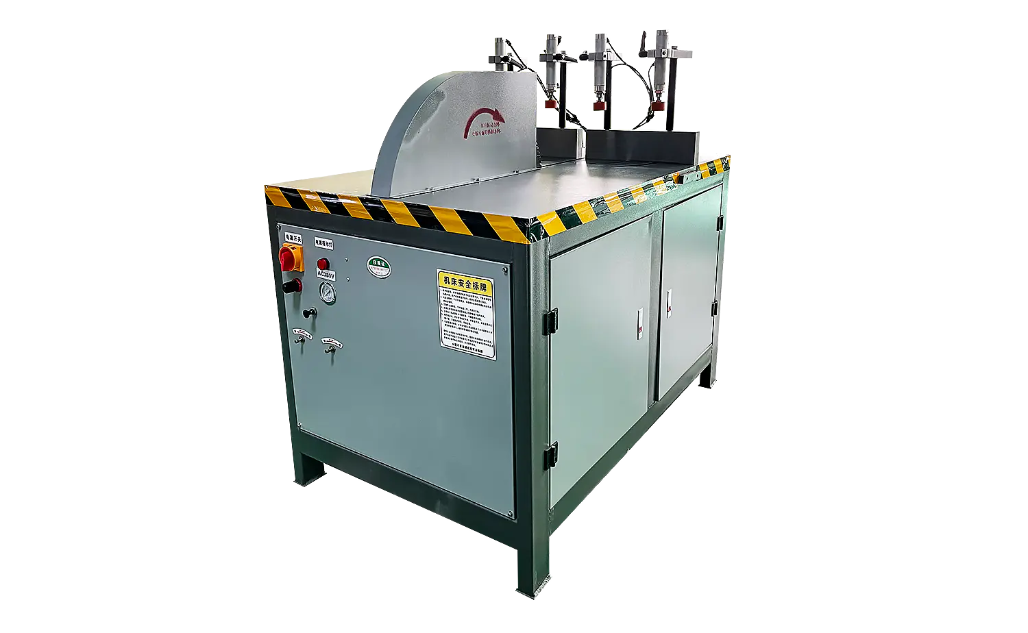 Máquina de corte semiautomática de alumínio ES550 para grandes perfis e tubos