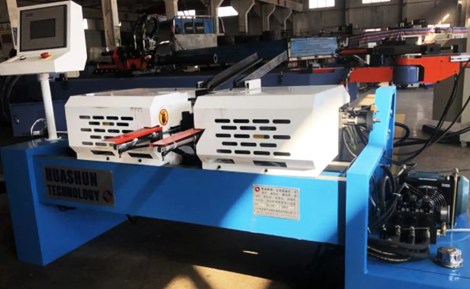 Máquina de chanfrar tubo hidráulico de cabeça dupla série DEF PV Máquina de chanfrar tubo hidráulico de cabeça dupla série DEF PV