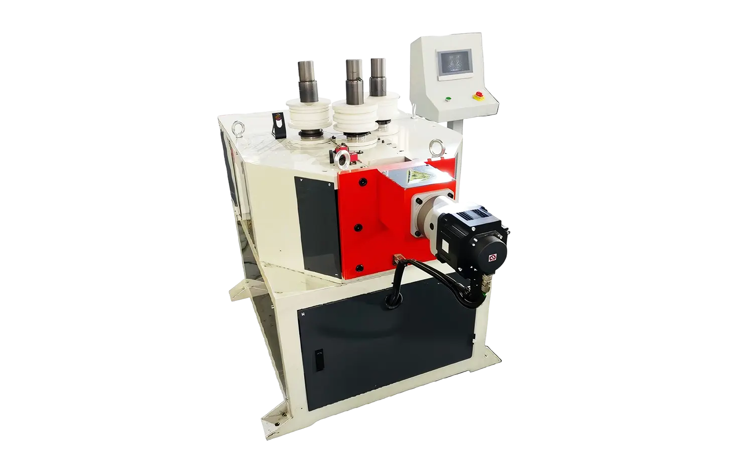 Máquina curvadora de rolos de tubos série CNC para perfis metálicos