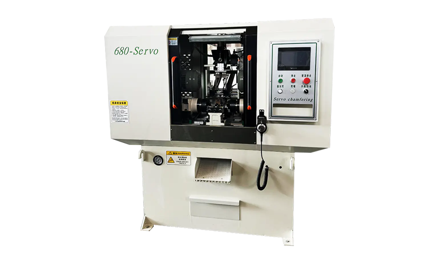Máquina de chanfrar tubo de cabeça dupla servo de velocidade rápida série DEF680CNC