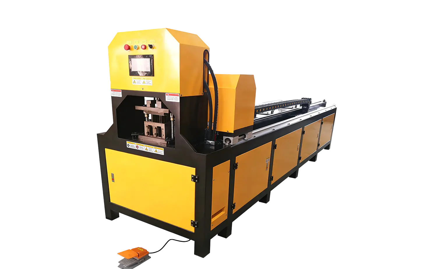 Máquina perfuradora hidráulica automática de cilindro único série CNC