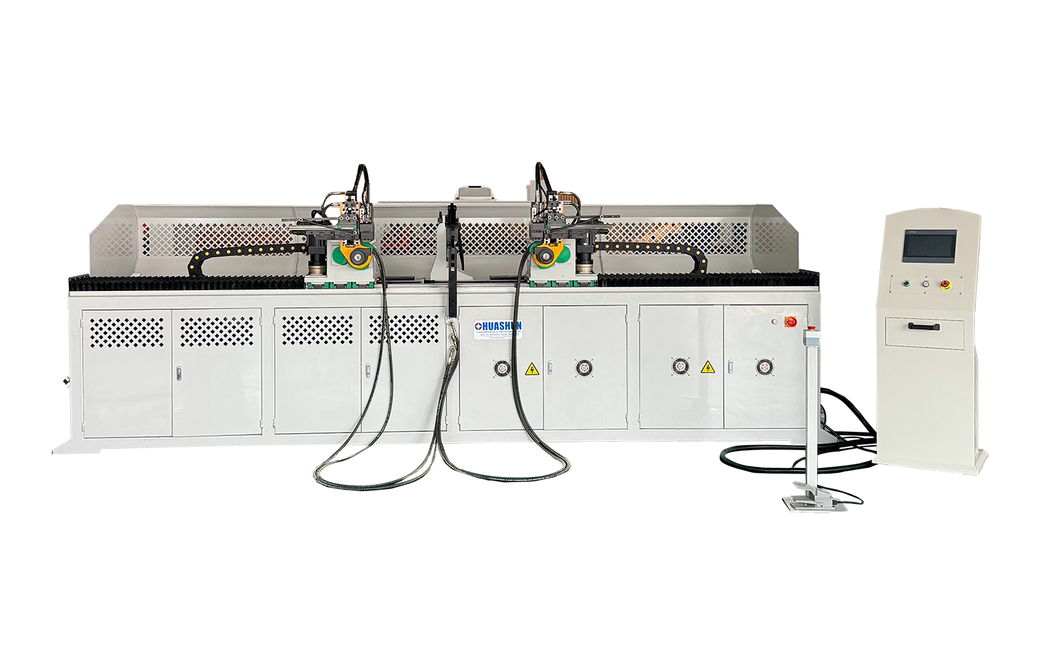 Máquina dobradeira de tubo de cabeça dupla DB CNC