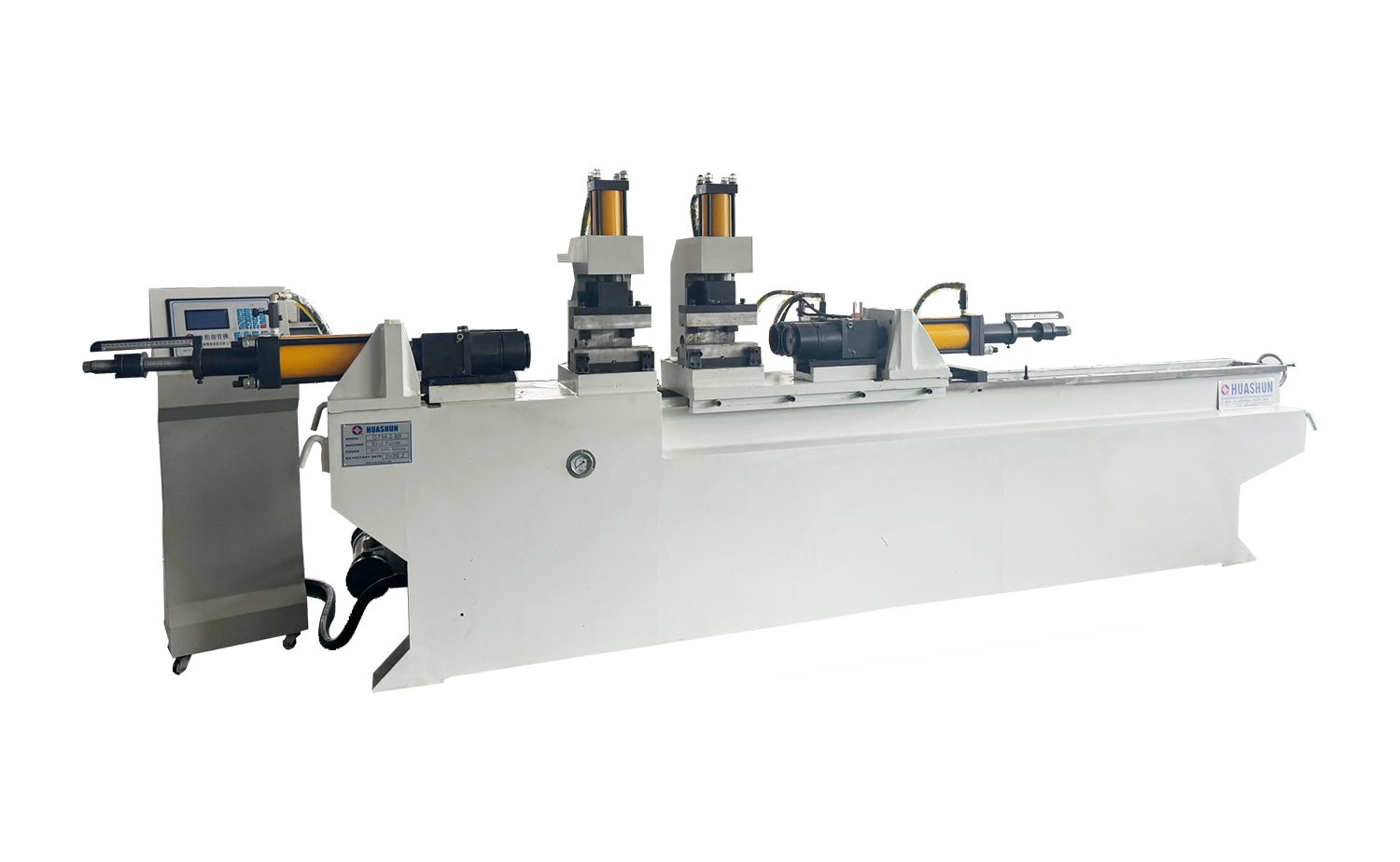 Máquina formadora de extremidade de tubo automática de cabeça dupla DTM60